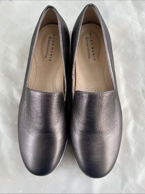 Alex Marie Metallic Pewter Slip-On Flats